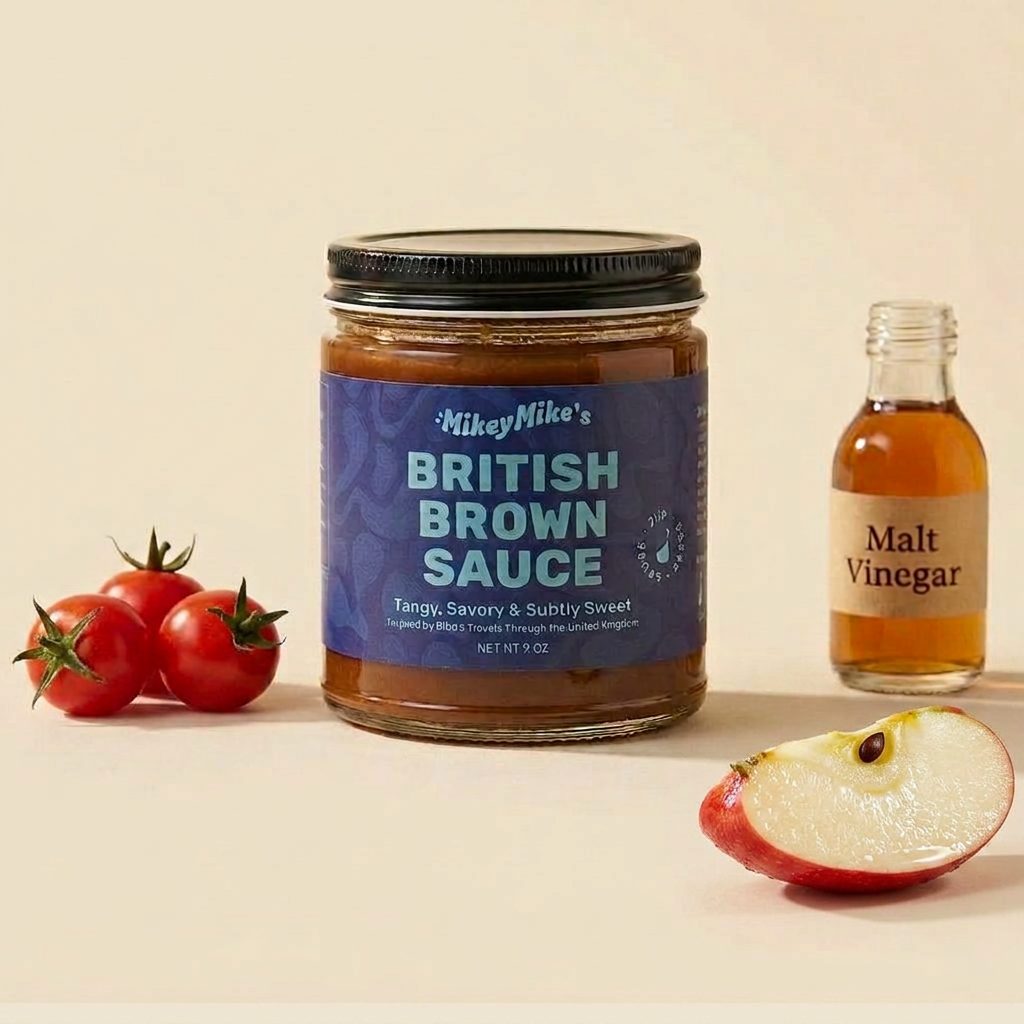 Jar of It's MikeyMike's British Brown Sauce