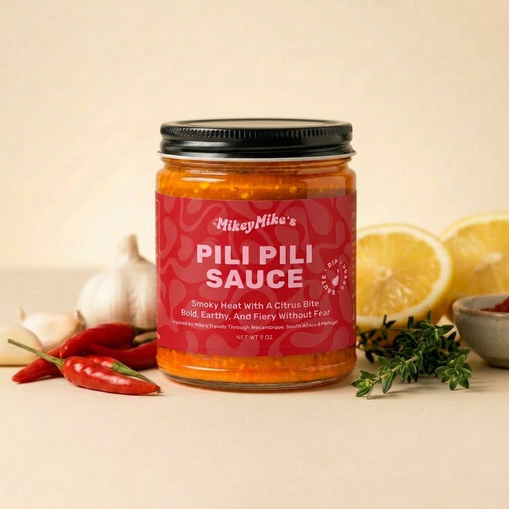 Jar of It's MikeyMike's Pili Pili Sauce